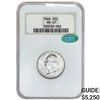 Image 1 : 1962 CAC Washington Silver Quarter NGC MS62