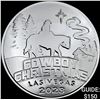 Image 1 : 2023 Cowboy Christmas Commemorative 1oz Pure Silver Coin