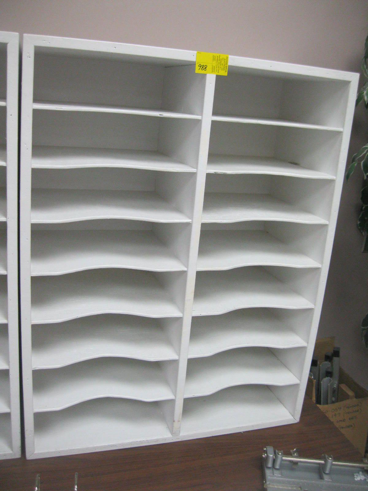PAPER SORTING SHELF UNIT