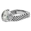 Image 4 : Rolex Ladies Quickset Silver Dial 18K White Gold Diamond And Emerald Datejust