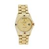 Image 2 : Rolex Mens Quickset 18K Yellow Gold Factory Champagne Diamond Dial President 36M