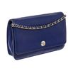 Image 2 : Chanel Blue Caviar Leather CC Button Wallet on Chain