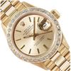 Image 1 : Rolex Ladies Quickset 18K Yellow Gold Diamond Bezel President 26MM