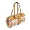 Image 2 : MCM Duffle Mini In White/Tan Coated Canvas Shoulder Bag