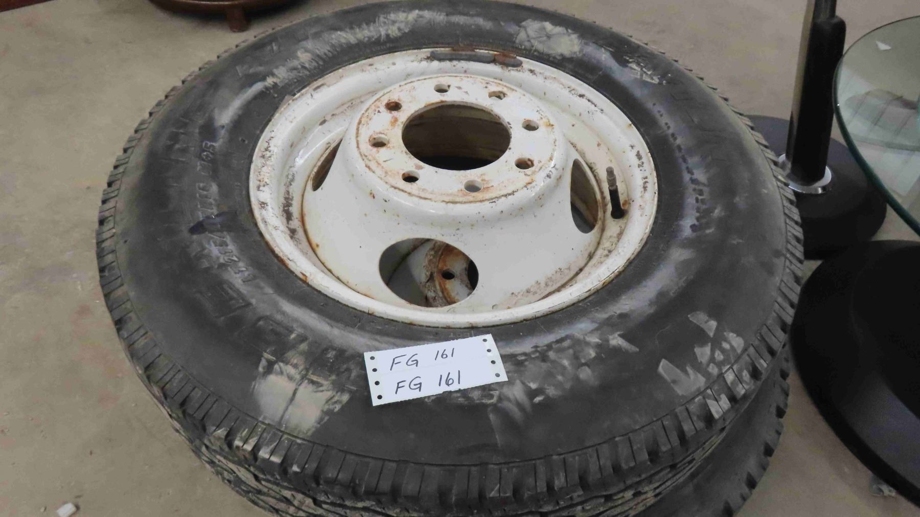 2 Dually Rims + Tires - Dayton Timberline LT 215 / 85 R16 & Michelin ...