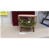 Image 1 : Floral Diorama Foot Stool 12" t x 15" w 