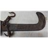 Image 2 : 2 Antique Gurney Scales, 1 Large 8.5" Cast Iron Hook