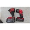 Image 2 : Cordless Tools ; Milwaukee 18V 1/4" Impact, Flashlight, 2 Batteries - NO Charger,