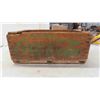 Image 8 : Coca-Cola Lot ; Wooden Crate, 1 Gal Syrup Bottle, 2 Serving Trays, Signs, Metal Caddy