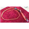 Image 2 : 3 Vintage Bull Whips- Leather ; 1 Large , 2 Small