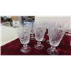 Image 2 : Crystal Glassware ; (5) Wine Glasses, (3) Brandy Glasses, Sugar Bowl, Water Glass & 