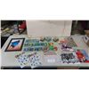 Image 1 : Football Cards, Topps Hockey Stickers + Zoomers, Autographed Picture of Hanson