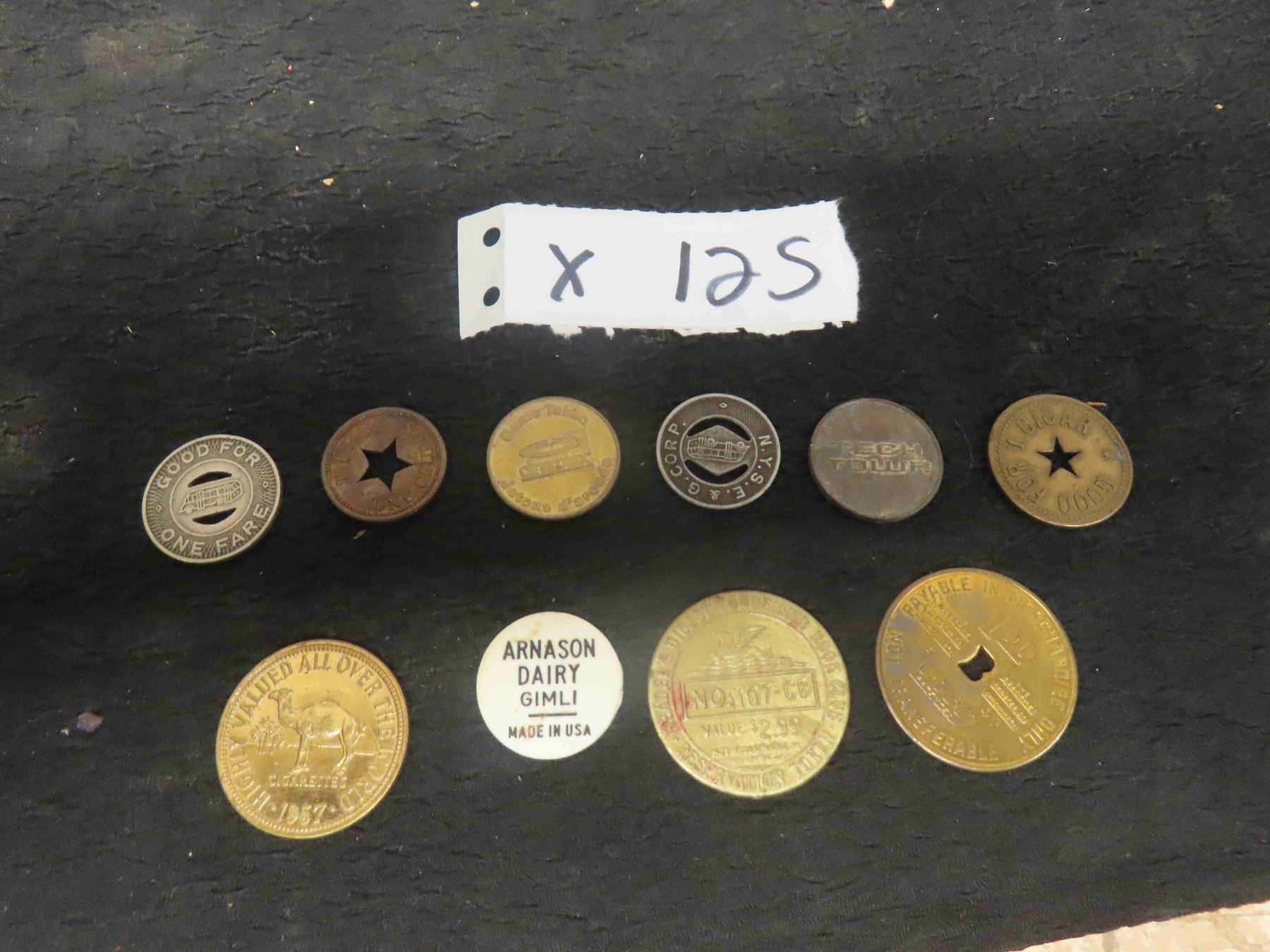 Fair Tokens Fair Tokens: Tips, Coupons, Cineplex, Famous, Cigar Token, Camel, Milk ...