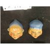 Image 5 : 3 Chalkware String Holders