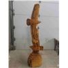 Image 9 : Wood Carved Eagles (2) 84" Tall 