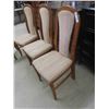 Image 2 : 8 Oak Matching Dining Room Chairs - 2 of which are Captains