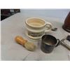 Image 2 : Tobacco Humidor, Shaving Mug + Brush, Razor, Brush + Mirror Set, plus more