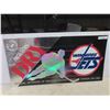 Image 1 : Molson Dry / WPG Jets Corrugated Sign 18" x 36" 