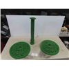 Image 1 : Cast Pedestal & 2 Bases 14" diameter, 21" t 