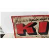 Image 2 : Kik Cola Metal Sign - Vintage but some touch ups 14" x 33.5" 