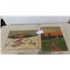 Image 1 : 2 Paintings ; 12.5" x 18.5" 