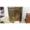 Image 2 : Oak Chest 7" x 7.5" x 11" , Brass Planter 12" t x 14" w