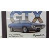 Image 2 : GTX Plymouth Metal Sign - Modern 12.5" x 16" 