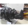 Image 2 : Leather Rhino Ornament 10" x 14" x 27" 