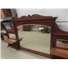 Image 3 : Gorgeous Large Rec Room Bar Mirror 71" wide up to 37" Tall - Bevelled Mirror -