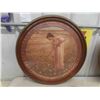 Image 2 : 2 Framed Round Pictures 23" Wide