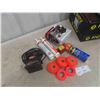 Image 1 : Orbital Hand Sander, 2 Caulking Tubes, WD40, 5 Rolls Flagging Tape