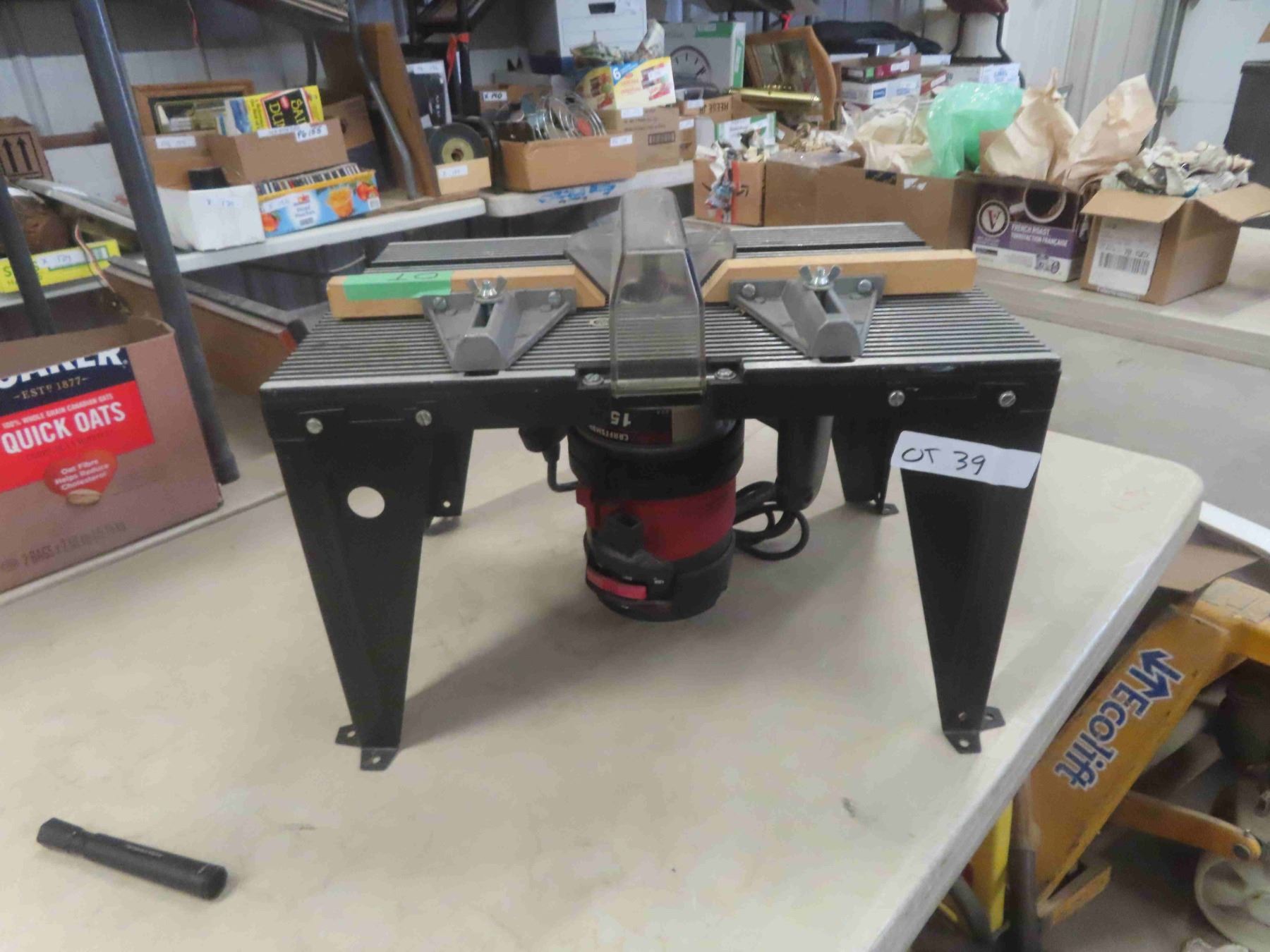 Craftsman Router Box Router with Table - Craftsman