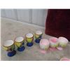 Image 2 : Vintage Egg Cups ; Ceramic, Matching Sets, Vintage Hat Box