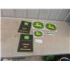Image 1 : 2 John Deere Metal Signs 8" x 12" & 6 John Deere Decals