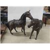 Image 8 : 2 Horses 12", Horse Bookends, Dinner Bell, Letter Holder 5.5" x 21" , Clock