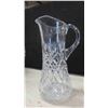 Image 2 : Heavy Crystal Vase + Pitcher + Crystal Ball Light Fixture