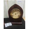 Image 2 : 2 Antique Mantle Clocks - Largest  - Sessions 13" tall, Smallest Marked S.F 8.5" - 