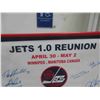 Image 2 : HUGE ! Amazing Winnipeg Jets Autographed Vinyl Banner 30" x 48" Signed By Legends