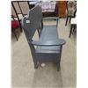 Image 2 : Wood Painted Bench with Bottom Storage 44" Wide