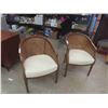 Image 1 : 2 Cane Back Matching Occasional Chairs