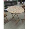 Image 2 : Wooden Folding Bistro Set