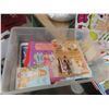 Image 8 : Storage Bin Full of Paper Doll Booklets, Window Clings, Large Amount - New 