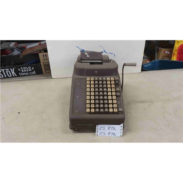 Vintage Burroughs Adding Machine Vintage burroughs adding machine