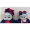 Image 8 : Night Table Genie lamp with Shade 21" tall  & 2 Dolls with Ceramic Face, Hands, 