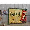 Image 1 : Fresh Up 7Up Sign - Metal 35" x 43" 