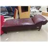 Image 1 : Leather Quality Chaise Lounger 80" Long