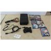 Image 1 : PS2 with Power Cable, RCA Cables, 1 Controller, 6 Games