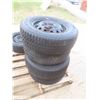 Image 5 : 5 Nordic P 195 / 70 / 14 Tires :  4 Matching Winter + 1 Summer