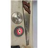 Image 2 : Hand Saw, Clamping Device, Saw Blade Grinding Wheel, Axe Head, Flashlight,
