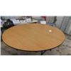 Image 1 : 5' Round Table with Folding Legs